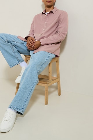 Camisa regular - Rosa