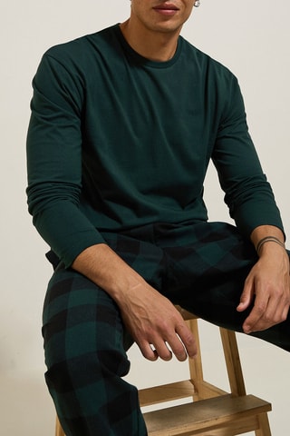 Pijama - Verde e preto
