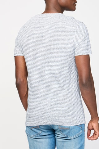 T-shirt em linho Cinzento
