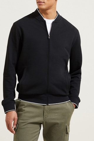 Sweater met Rits - Zwart