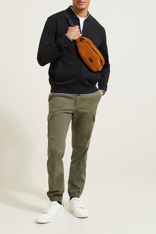 Sweater met Rits - Zwart