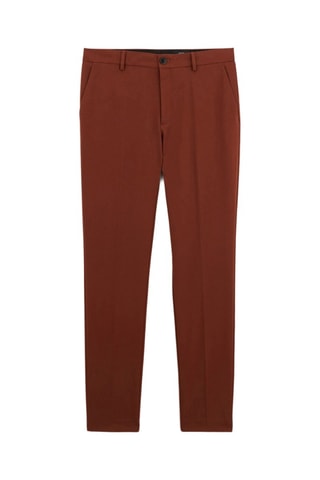Pantalon de costume slim - Rouge foncé
