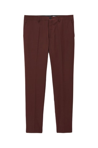 Pantalon de costume slim - Rouge