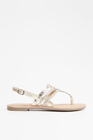Geitenleren Sandalen Dipam - Goudkleurig