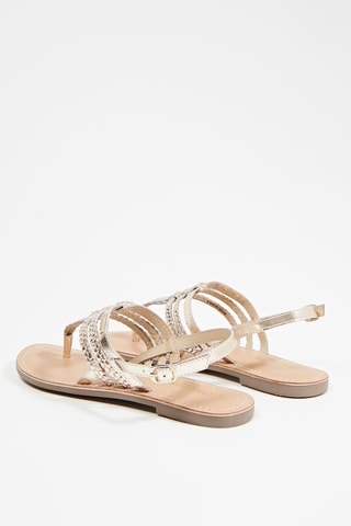 Geitenleren Sandalen Dipam - Goudkleurig