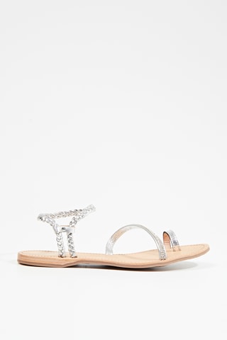 Leren Sandalen Hellistar - Zilverkleurig