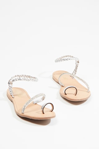 Leren Sandalen Hellistar - Zilverkleurig