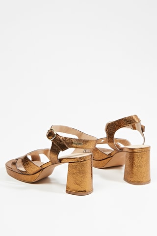 Leren Sandalen met Hak Liness - Bruin