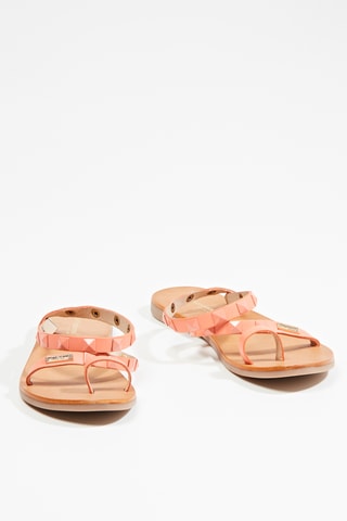 Leren Sandalen Confetti - Koraalrood
