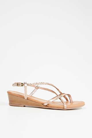 Leren Sandalen Homatres - Goudkleurig