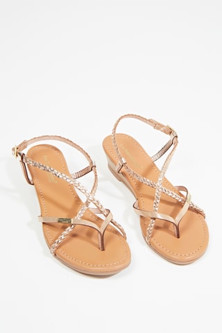 Leren Sandalen Homatres - Goudkleurig