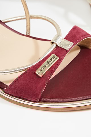 Leren Sandalen met Hak Lilonbuc - Bordeauxrood