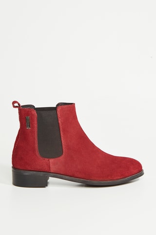 Nubuck Chelsea Boots Meringue - Bordeauxrood