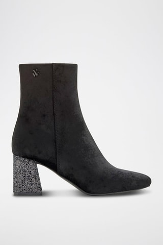 Bottines en velours - Noir