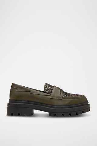 Mocassins plateformes - Kaki 