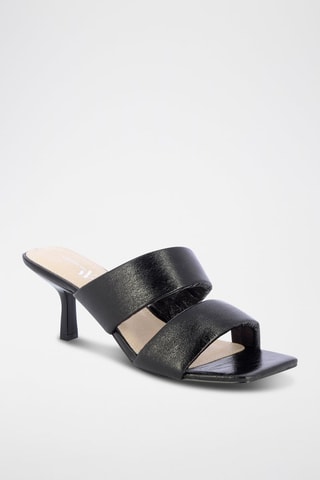 Mules à talons - Noir