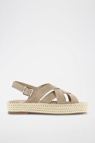 Sandales plateformes - Taupe