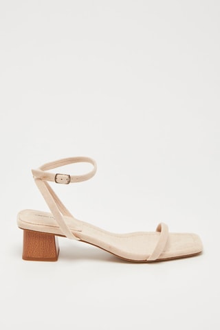 Sandales à talons Beige