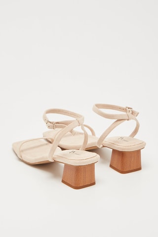 Sandales à talons Beige