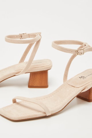 Sandales à talons Beige