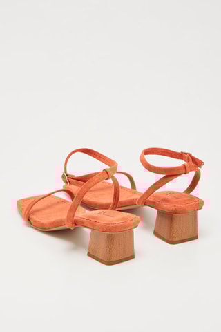 Sandales à talons Orange