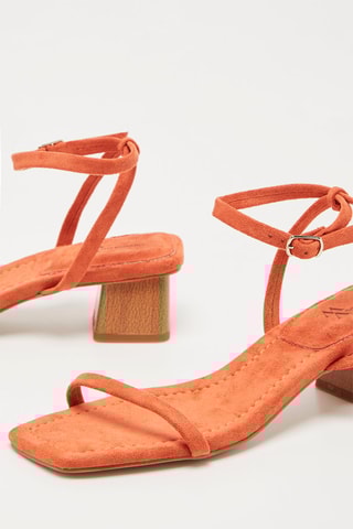 Sandales à talons Orange
