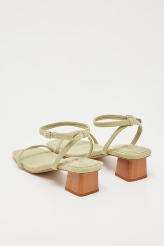 Sandales à talons Vert