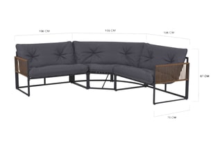 Conjunto de jardim Ozéa - 6 lugares