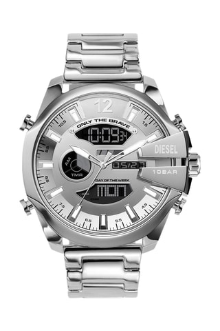 Montre anadigitale en acier - Argenté