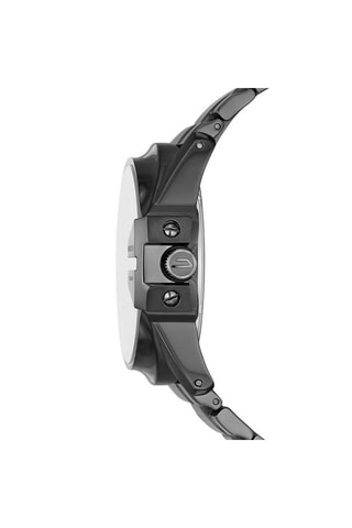 Stalen Quartz Horloge Antraciet