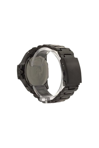 Stalen Quartz Horloge Antraciet