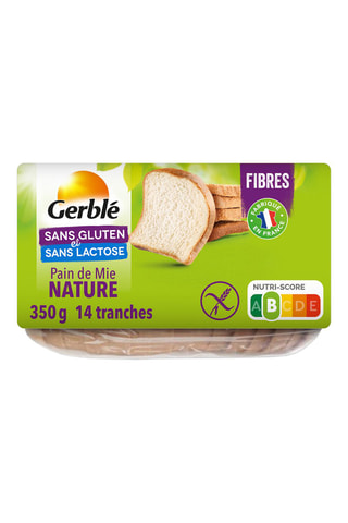 6 x Pain de mie Nature sans gluten - 350 g