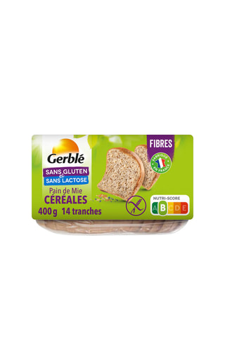 6 x Pain de mie Céréales sans gluten - 400 g