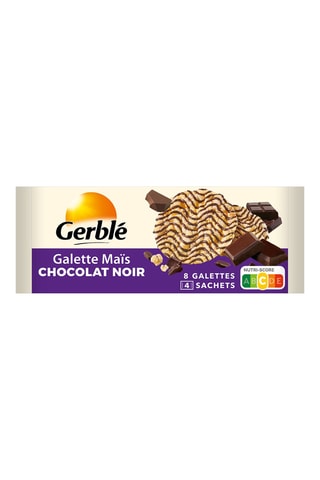 8 x Galette de maïs chocolat noir - 96 g