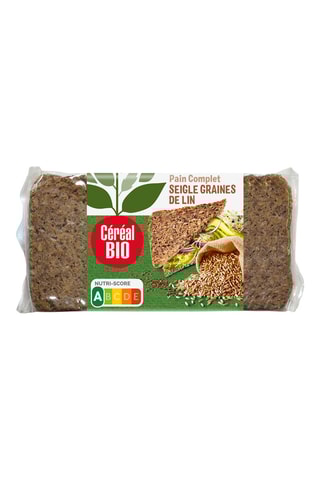 6 x Pain Complet Seigle Avoine Lin - 500 g