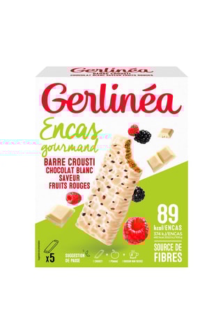8 x Barres chocolat blanc et fruits rouges - 90 g