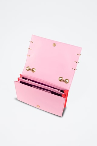 Sac porté épaule en cuir - Rose - Cavalli Class