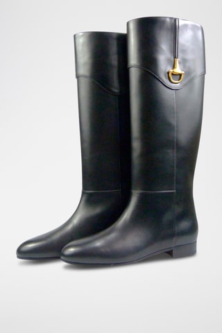 Bottes en cuir - Noir - Gucci