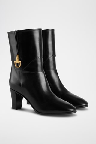 Bottines en cuir - Noir - Gucci