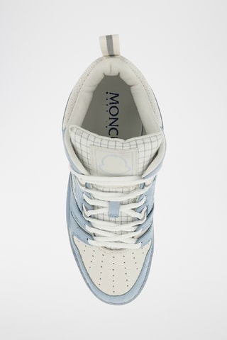 Baskets montantes en cuir - Ciel - Moncler