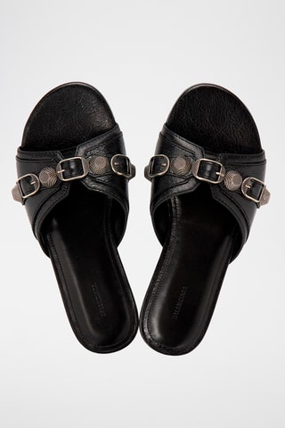 Mules en cuir - Noir - Balenciaga