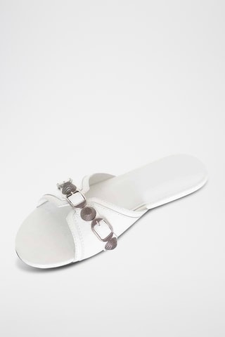Mules en cuir - Blanc - Balenciaga
