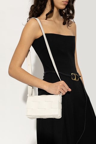 Sac bandoulière en cuir - Blanc - Bottega Veneta