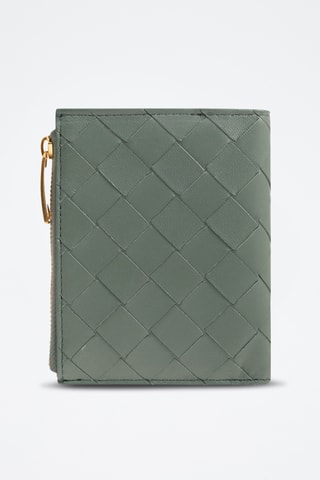 Portefeuille en cuir - Gris foncé  - Bottega Veneta