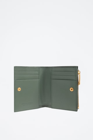 Portefeuille en cuir - Gris foncé  - Bottega Veneta