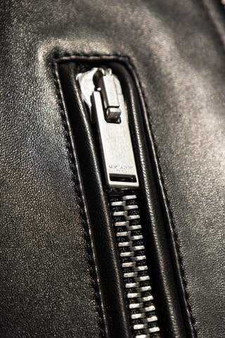 Veste en cuir - Noir - Saint Laurent