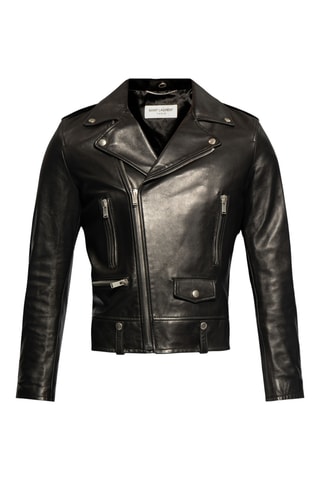 Veste en cuir - Noir - Saint Laurent