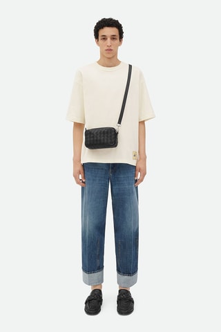 Sac bandoulière en cuir - Noir - Bottega Veneta