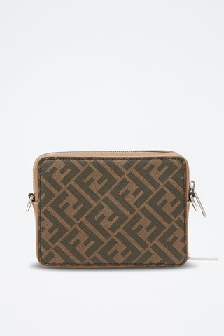 Sac bandoulière en cuir - Marron - Fendi
