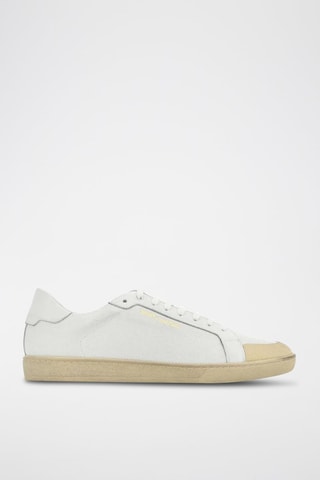 Baskets en cuir SL-39 Low Top Aged - Blanc